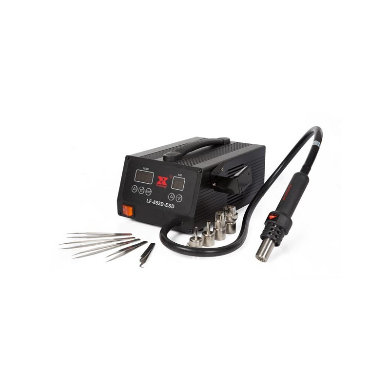 Xytronic LF-852D-ESD 600Watt hetelucht SMD soldeerstation Xytronic LF-852D-ESD 600Watt hetelucht SMD soldeerstation