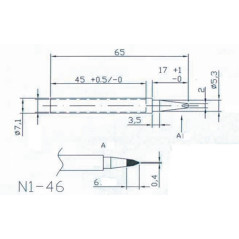 HQ SOLDER/TIP4 soldeerpunt 2mm