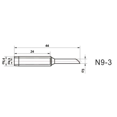 Velleman BITC220/3 soldeerpunt 3mm