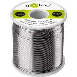 Goobay soldeertin 1mm 1000gram loodvrij met zilver