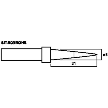 Monacor SIT-501ROHS soldeerpunt spits 1mm