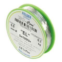 Felder 5520940510 ISO-core EL soldeertin 0,5mm 100gram loodvrij