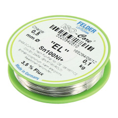 Felder ISO-core EL soldeertin 1mm 100gram loodvrij