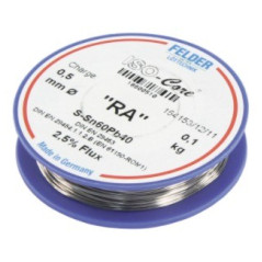 Felder 18600510 ISO-core RA soldeertin 0.5mm 100gram