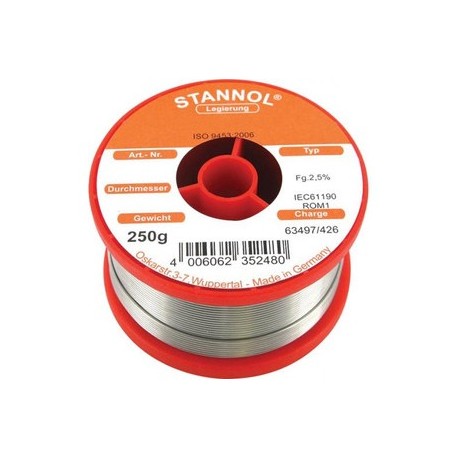 Stannol HS10 535238 soldeertin 0,5mm 500gram