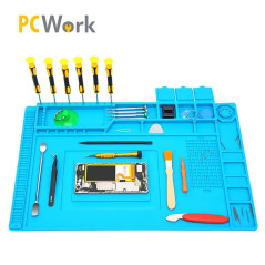 PCWork PCW10A Siliconen soldeermat antistatisch 45 x 30cm