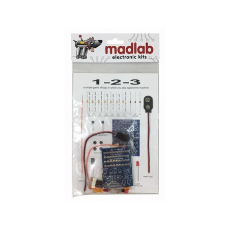 MADLAB Electronics MLP102 1-2-3 game soldeerkit