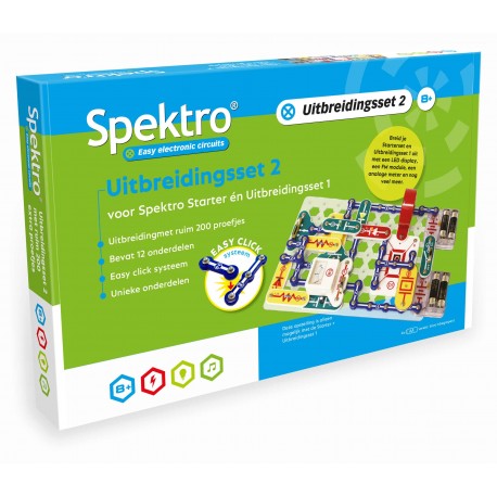 Spektro Uitbreidingsset 2 Elektriciteit experimenteerset 12-delig