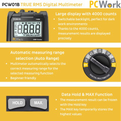 PCWork PCW01B Digitale multimeter