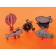 Whadda WSL22SET1 Retro luchtballon en fiets Mini Kits bouwpakketten