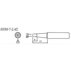 PCWork 900M-T-2.4D soldeerpunt 2.4mm