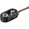 Goobay 11996 Professionele 9V Snap Batterijclip voor 9V blokbatterij