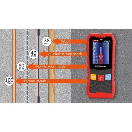 UNI-T UT387E Wanddetector en leidingzoeker