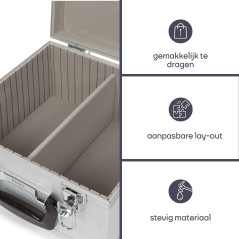 Perel CD-Koffer voor 40 CD's  280 X 268 X 160mm