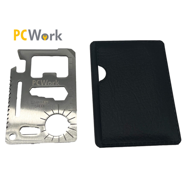 PCWork PCW08D 11-in-1 mini multitool RVS