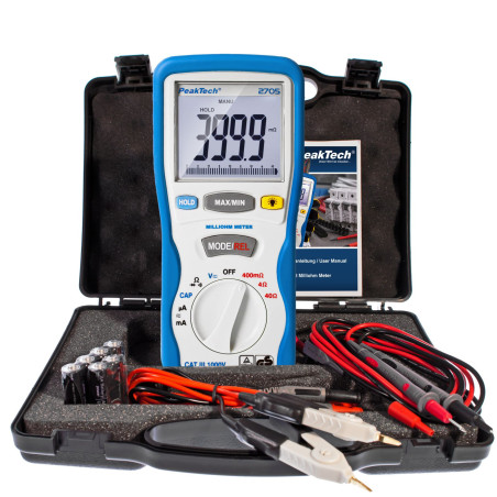 PeakTech 2705 Milli Ohm Meter | Soldeerbout-shop.nl