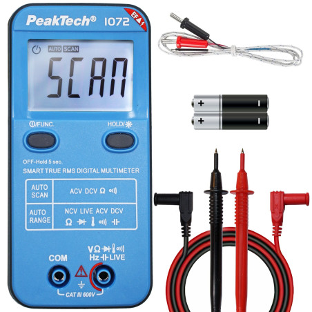 PeakTech 1072 digitale multimeter | Soldeerbout-shop.nl