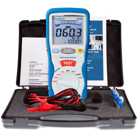 PeakTech 2695 Isolatiemeter | Soldeerbout-shop.nl