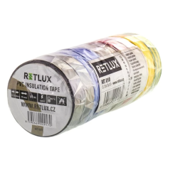 Retlux RIT010 Isolatietapeset kleurenmix 15mm x 10m (set van 10 stuks)