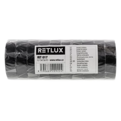 Retlux RIT017 Isolatietapeset zwart 15mm x 10m (set van 10 stuks)