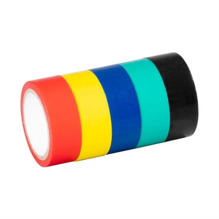 Strend Pro 2173069 Isolatietapeset kleurenmix 19mm x 10m (set van 10 stuks)
