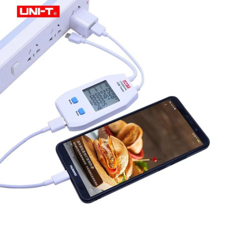 UNI-T UT658DUAL USB-A en USB-C tester en meter