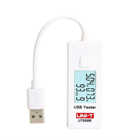 UNI-T UT658B USB-tester en meter USB-A | Soldeerbout-shop.nl