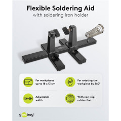 Goobay 76559 Verstelbare printplaathouder met soldeerbouthouder