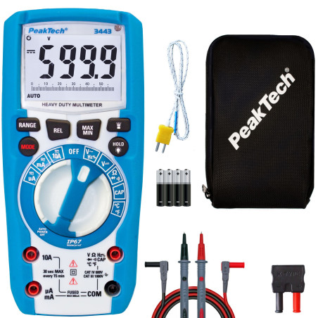PeakTech 3443 Digitale multimeter | Soldeerbout-shop.nl