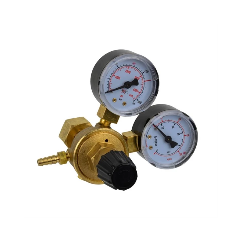 GEKO G80034 CO2 en Argon gasdrukregelaar instelbaar tot 10Bar