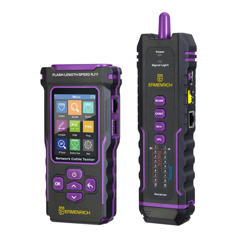 Ermenrich NP50 NetGeeks TDR Netwerkkabeltester en kabelzoeker Ermenrich NP50 NetGeeks TDR Netwerkkabeltester en kabelzoeker