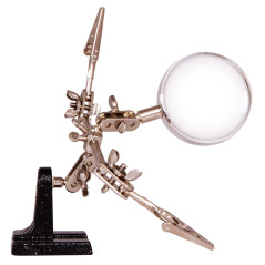 Levenhuk ZF9 Derde hand met vergrootglas | Soldeerbout-shop.nl