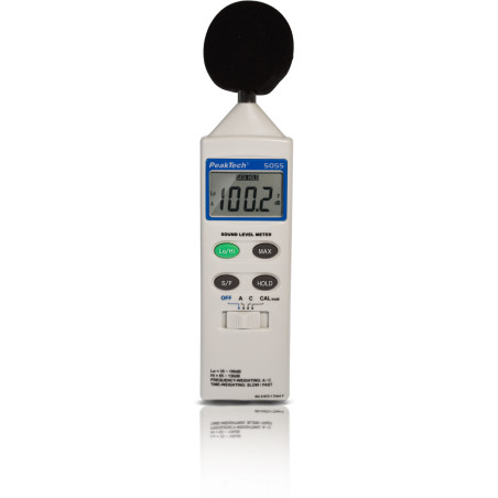 PeakTech 5055 Decibelmeter dBA en dBC | Soldeerbout-shop.nl