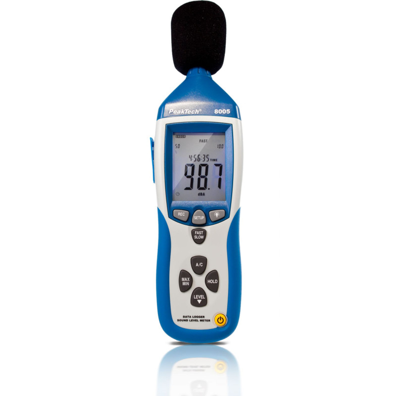 PeakTech 8005 Decibelmeter dBA en dBC met datalogger