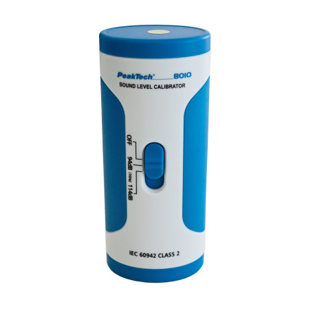PeakTech 8010 Decibelmeter kalibrator 94dB en 114dB | Soldeerbout-shop.nl