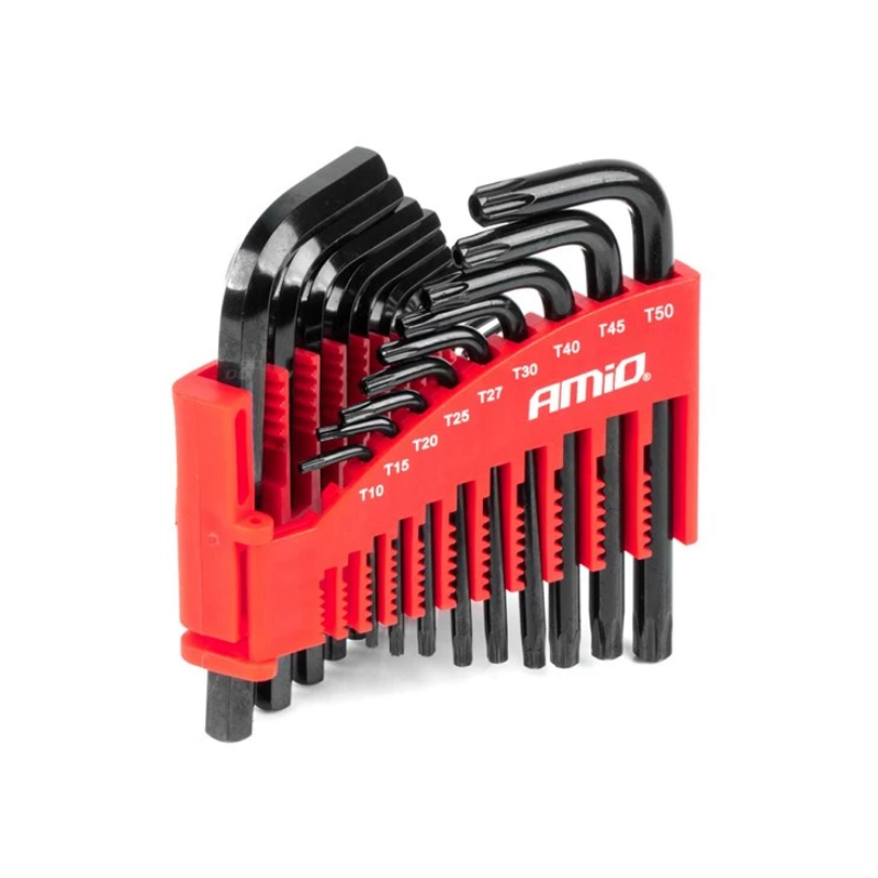 Amio 04297 Torx- en inbussleutelset 22-delig Amio 04297 Torx- en inbussleutelset 22-delig