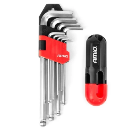 Amio 04302 Inbussleutelset 9-delig | Soldeerbout-shop.nl
