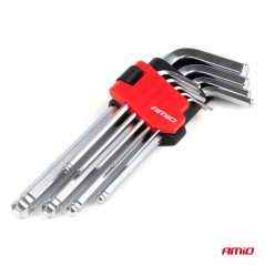 Amio 04302 Inbussleutelset 9-delig