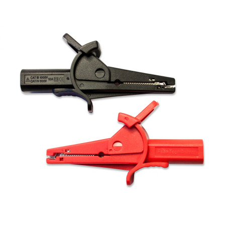 PeakTech 7015 Krokodillenklem naar banaanstekker (set van 2)