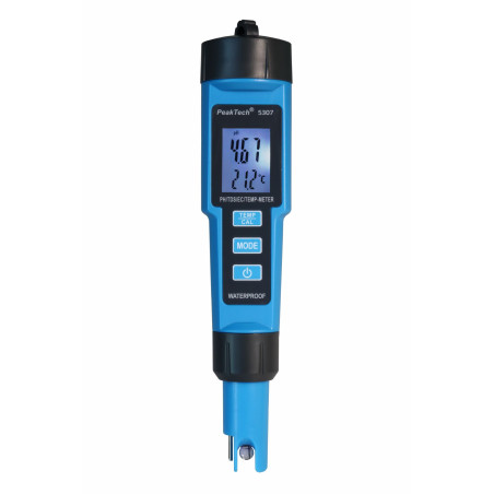 PeakTech 5307 4-in-1 vloeistoftester PH-, EC-, TDS-, en Thermometer |  Soldeerbout-shop.nl