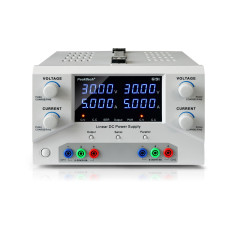 PeakTech 6191 Dubbele labvoeding 2x 0-30VDC & 0-5A | Soldeerbout-shop.nl