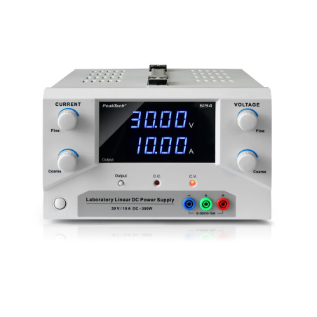 PeakTech 6194 Labvoeding 0-30VDC & 0-10A