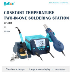 Bakon BK881 SMD hetelucht- en soldeerstation | Soldeerbout-shop.nl