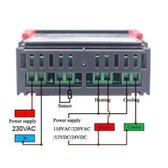 Soldeerbout-shop STC-1000 Digitale inbouw thermostaat 230VAC