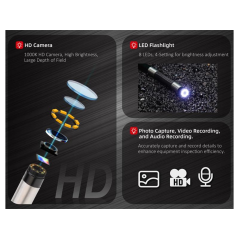 UNI-T UT663B Endoscoop inspectiecamera 1m | Soldeerbout-shop.nl