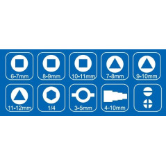 GEKO G10048 Universele 10-in-1 kastsleutel | Soldeerbout-shop.nl