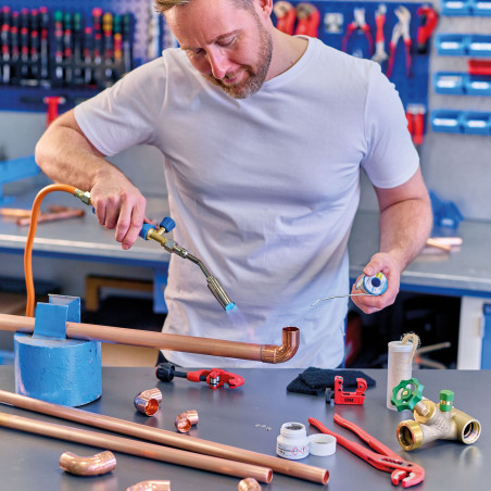 CFH TL2000 Soldeerbrander met slang en gaspatroon