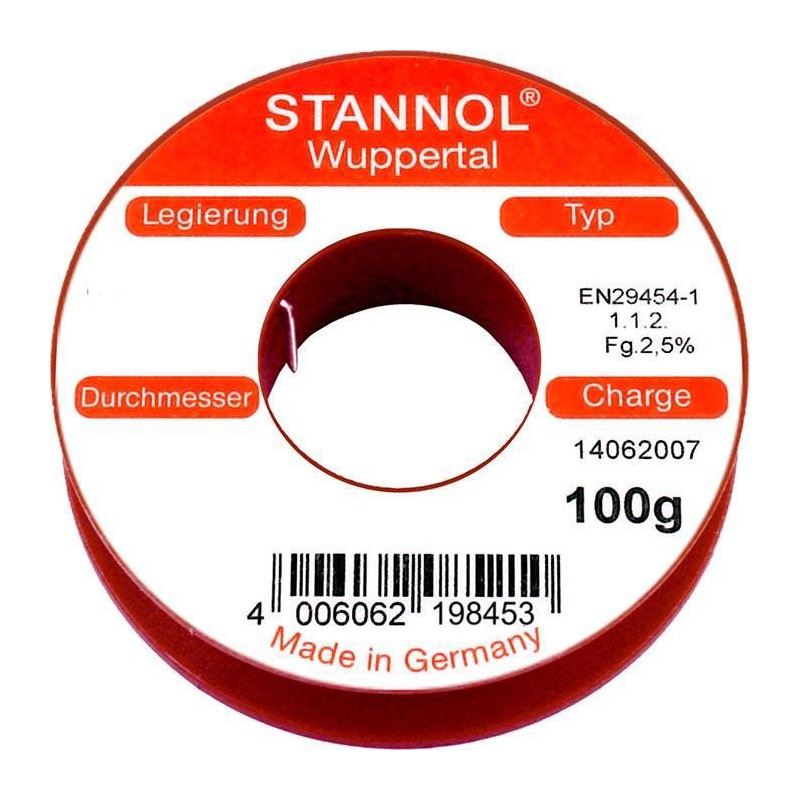 Stannol HS10 535239 soldeertin 0,3mm 100gram Stannol HS10 535239 soldeertin 0,3mm 100gram
