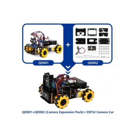Acebott QD002 ESP32 Camera uitbreidingskit voor QD001 Smart Car