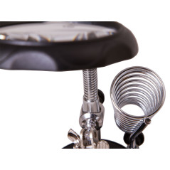 Levenhuk Zeno Desk D3 Derde hand met vergrootglas en soldeerboutstandaard | Soldeerbout-shop.nl